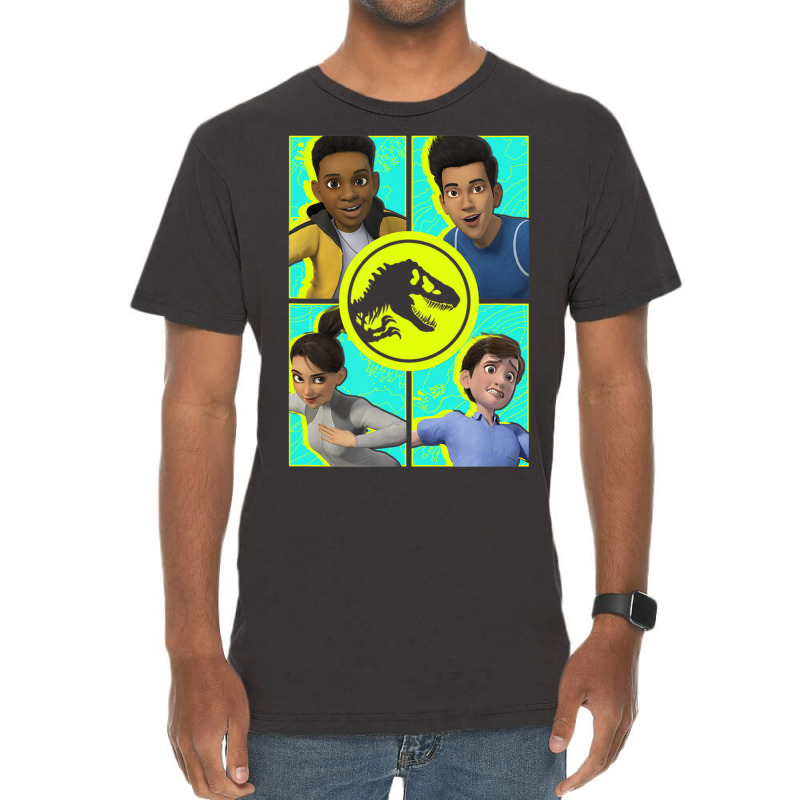 Camp Cretaceous Group Box Up Vintage T-shirt | Artistshot