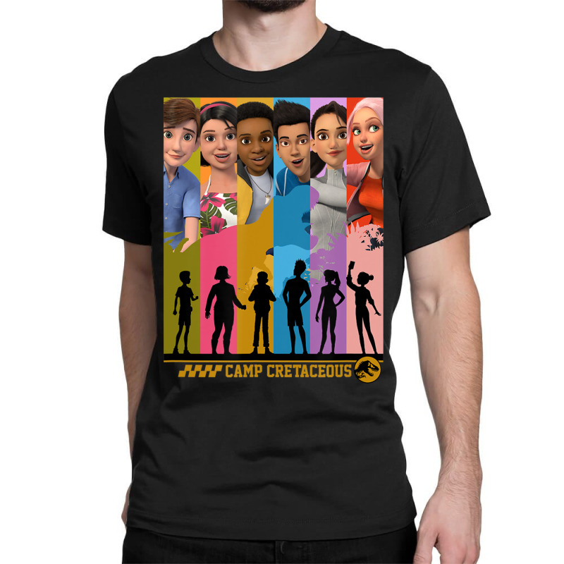 Camp Cretaceous Group Shot Panels Classic T-shirt | Artistshot