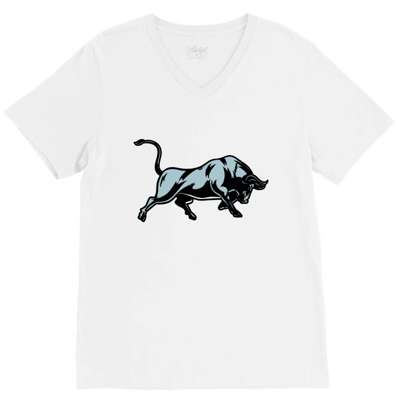 Bull Stock Market V-neck Tee | Artistshot