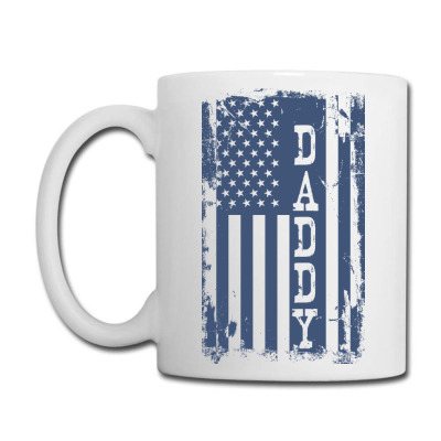 Daddy, Dad, Father, Grandfather, America, Usa, American Flag Coffee Mug Designed By Estore