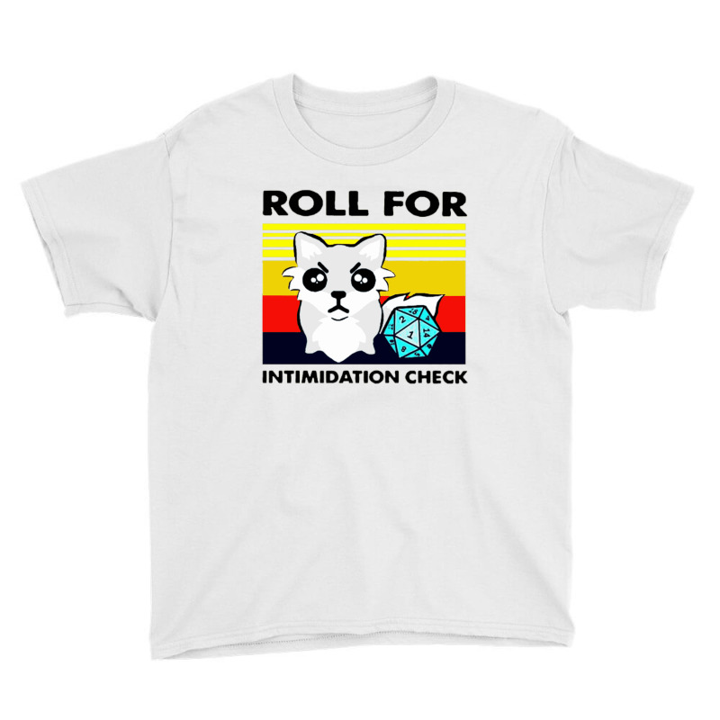 Roll For Intimidation Check Youth Tee by cm-arts | Artistshot