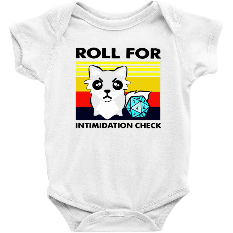 Roll For Intimidation Check Baby Bodysuit by cm-arts | Artistshot