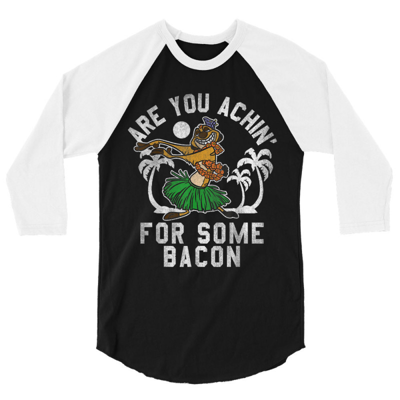 Lion & King Timon Achin_ Bacon Graphic 3/4 Sleeve Shirt by althubich | Artistshot