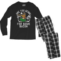 Lion & King Timon Achin_ Bacon Graphic Men's Long Sleeve Pajama Set | Artistshot