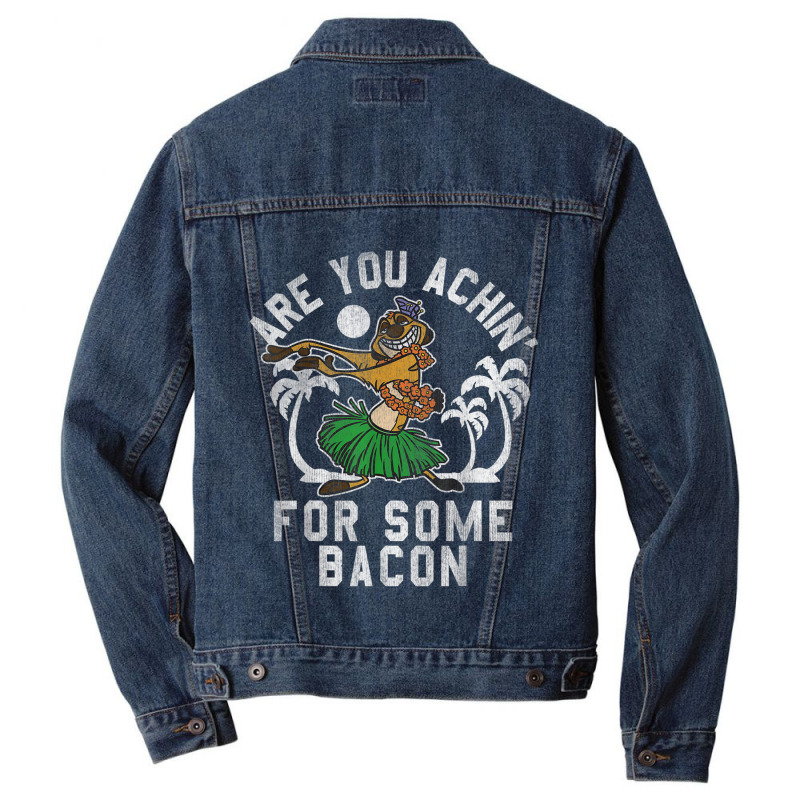 Lion & King Timon Achin_ Bacon Graphic Men Denim Jacket by althubich | Artistshot