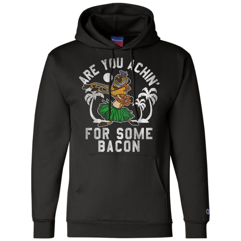 Lion & King Timon Achin_ Bacon Graphic Champion Hoodie by althubich | Artistshot