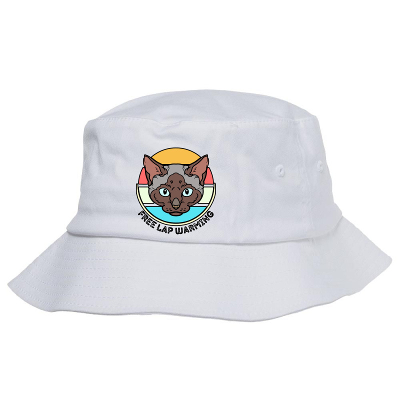 Funny Siamese Quote, Siamese Free Lap Warming Vintage, Cool Bucket Hat | Artistshot