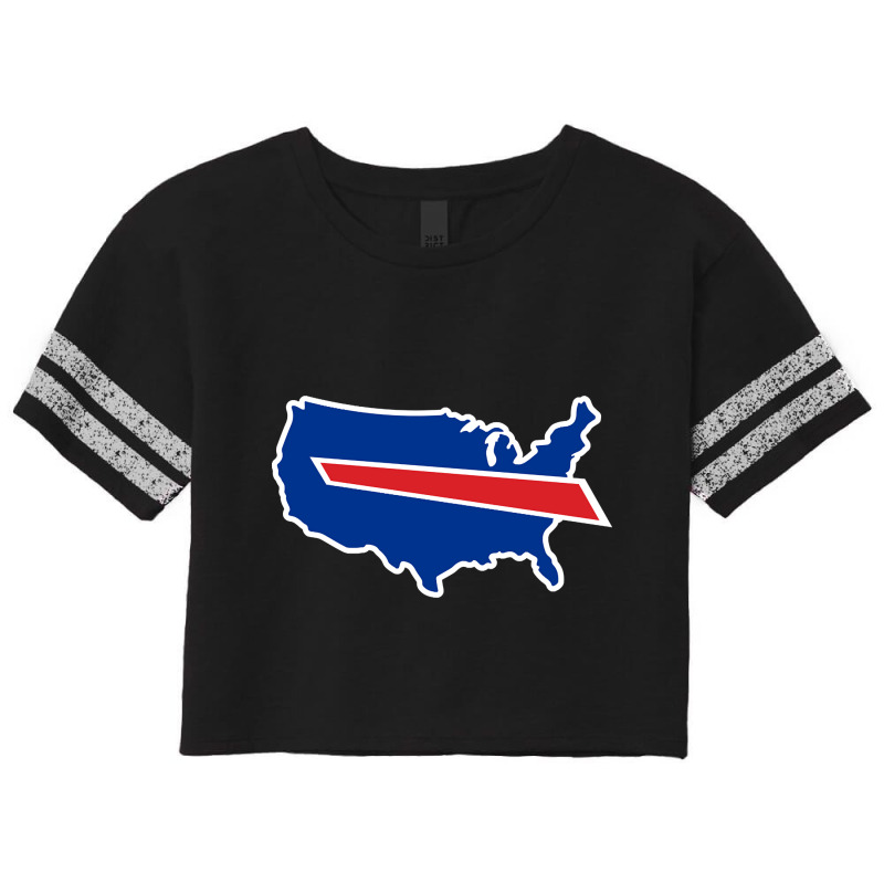 Buffalo America's Team Scorecard Crop Tee by Coble Spellman | Artistshot