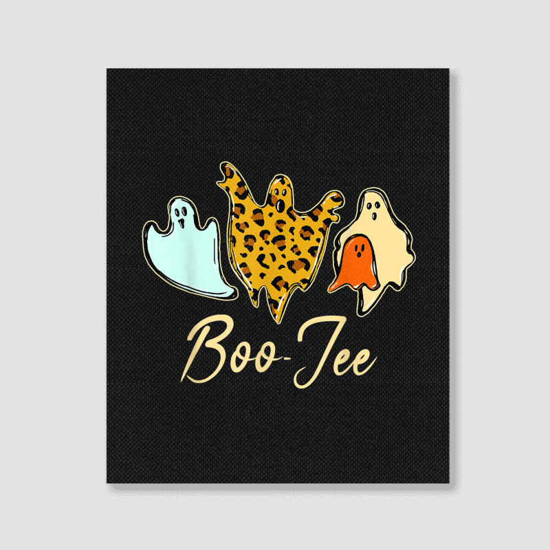 Boo Jee Leopard Halloween Portrait Canvas Print | Artistshot