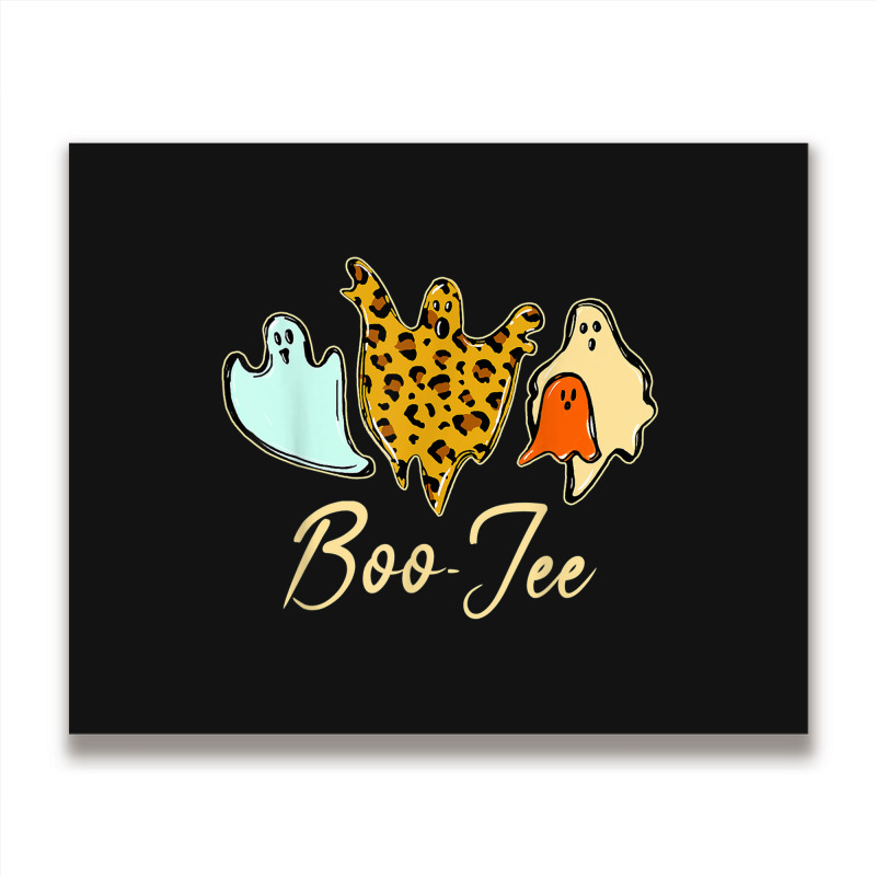 Boo Jee Leopard Halloween Metal Print Horizontal | Artistshot