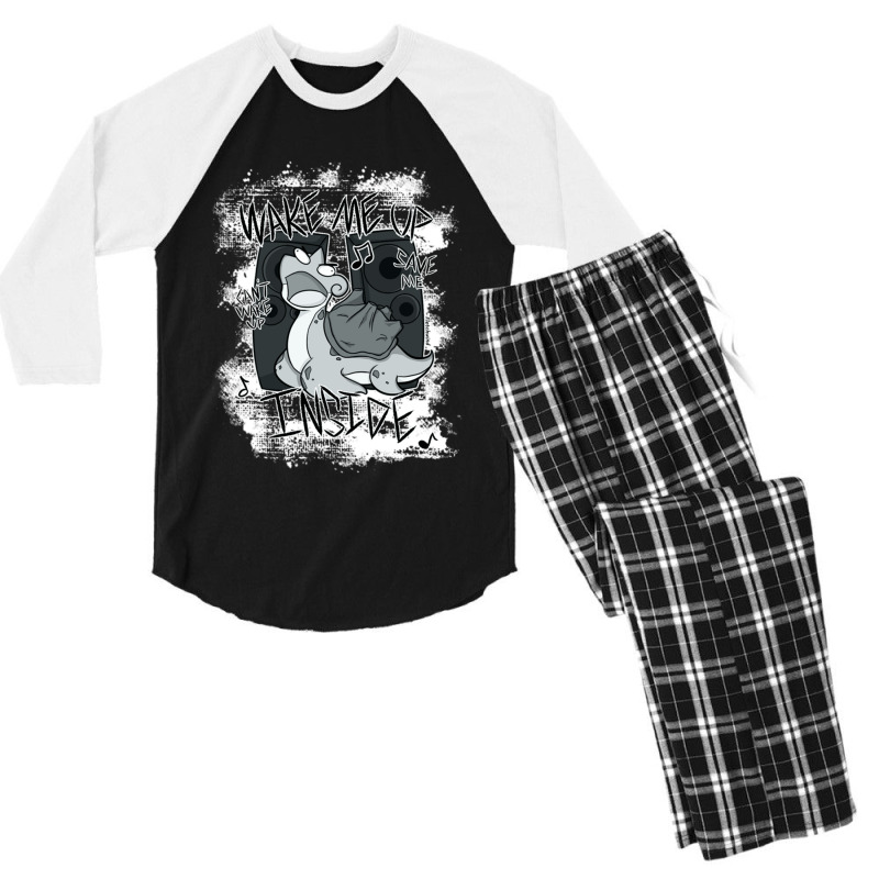 Perish Song - Bw Men's 3/4 Sleeve Pajama Set | Artistshot