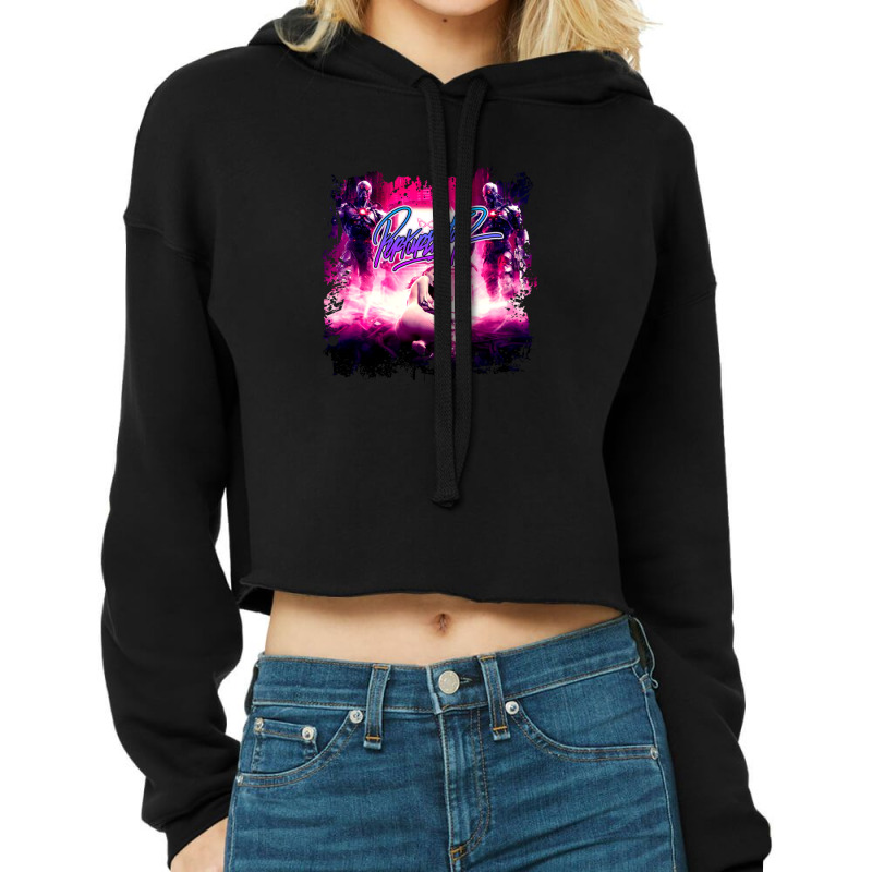 Perturbator (distressed) Cropped Hoodie by ArikaCastilaw | Artistshot