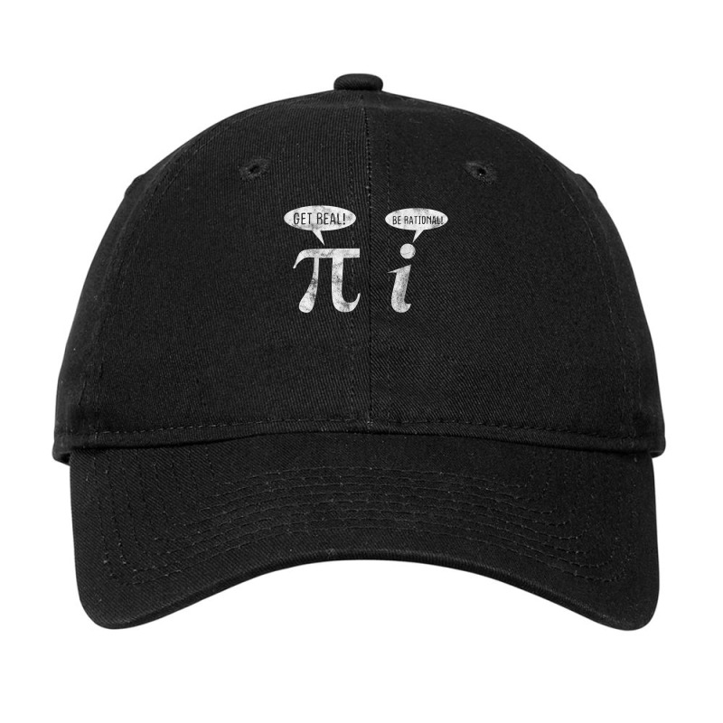 Get Real Be Rational Pi Arithmetician Math Pun Gift Adjustable Cap by CaseVillarreal | Artistshot