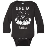 Bruja Vibes Mexican Dia De Muertos Halloween Bruja Long Sleeve Baby Bodysuit | Artistshot