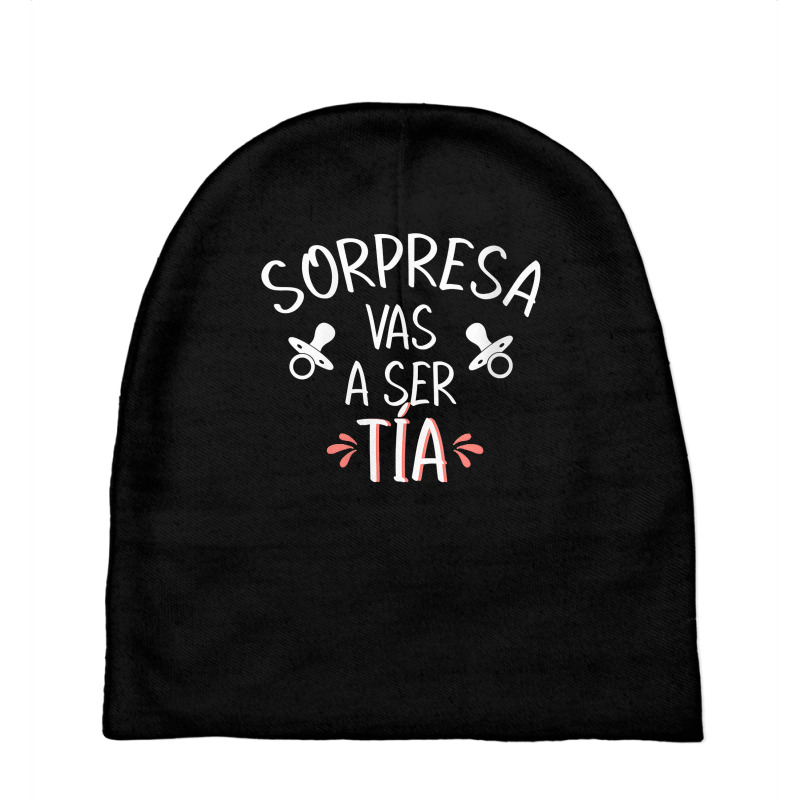 Womens Vas A Ser Tia Sorpresa De Embarazo Para Tia Spanish V Neck T Sh