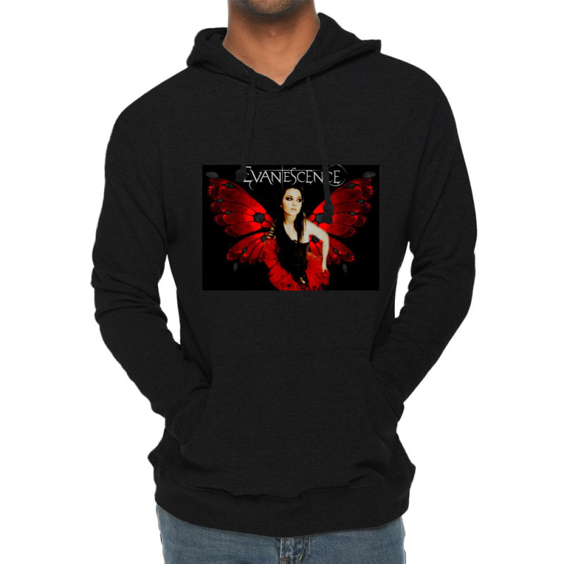 Red Rose Butterfly Lightweight Hoodie | Artistshot