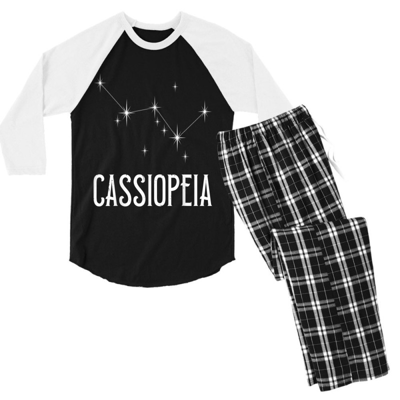 Cassiopeia Star Constellation For Stargazer Astronomy Men's 3/4 Sleeve Pajama Set by CruzChapman | Artistshot