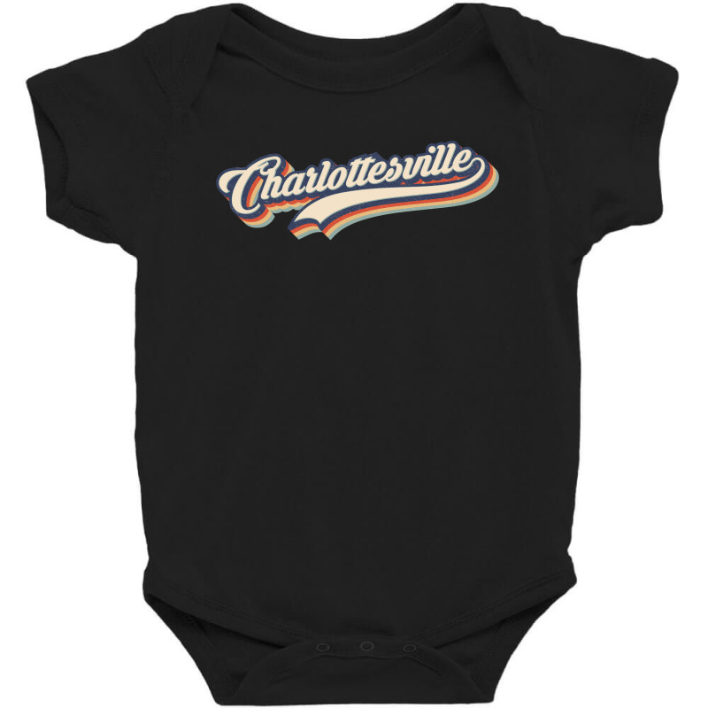 I Love Charlottesville City Usa Retro Vintage Baby Bodysuit | Artistshot