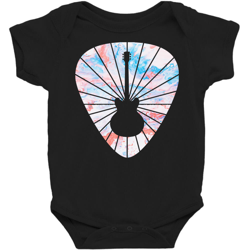 Guitar Pick T  Shirt Guitar Pick Electric Guitar Texture Theme T  Shir Baby Bodysuit | Artistshot