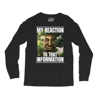 Mens My Reaction To That Information Wise Mystical Oak Tree Meme T Shi Long Sleeve Shirts | Artistshot