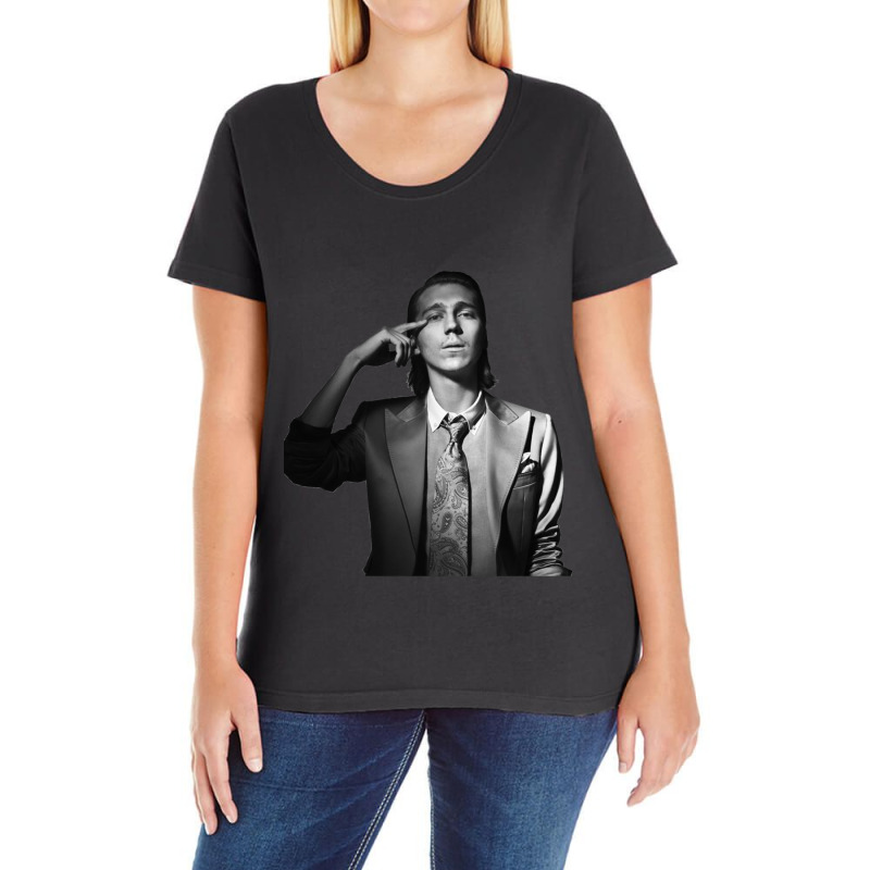 Paul Dano Ladies Curvy T-Shirt by VALERIEBSEIBESS | Artistshot