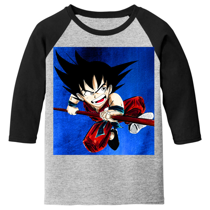 Super Saiyan Dragonball Son Goku Youth 3/4 Sleeve by laughingtuy | Artistshot