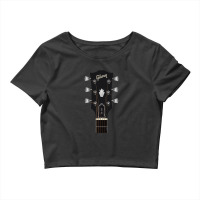 Guitar Headstock Artgibson Es 335 Sticker Crop Top | Artistshot