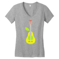 Guitar T  Shirt Pear Guitar Music Instrument Illustration T  Shirt Women's V-neck T-shirt | Artistshot