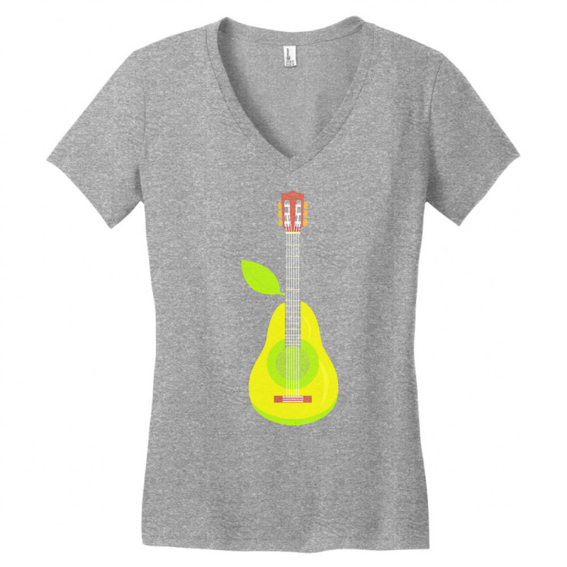 Guitar T  Shirt Pear Guitar Music Instrument Illustration T  Shirt Women's V-Neck T-Shirt by umurray372 | Artistshot