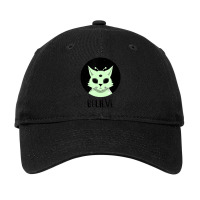 Cat Alien Ufo Martian Ufologist Space Believe Adjustable Cap | Artistshot