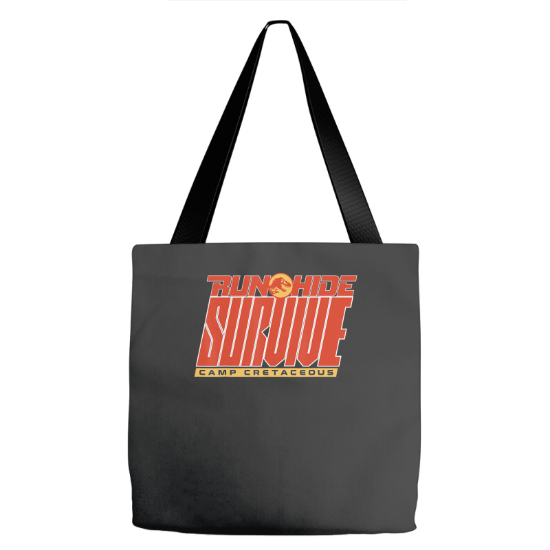 Camp Cretaceous Run Hide Survive Tote Bags | Artistshot