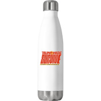 Camp Cretaceous Run Hide Survive Stainless Steel Water Bottle | Artistshot