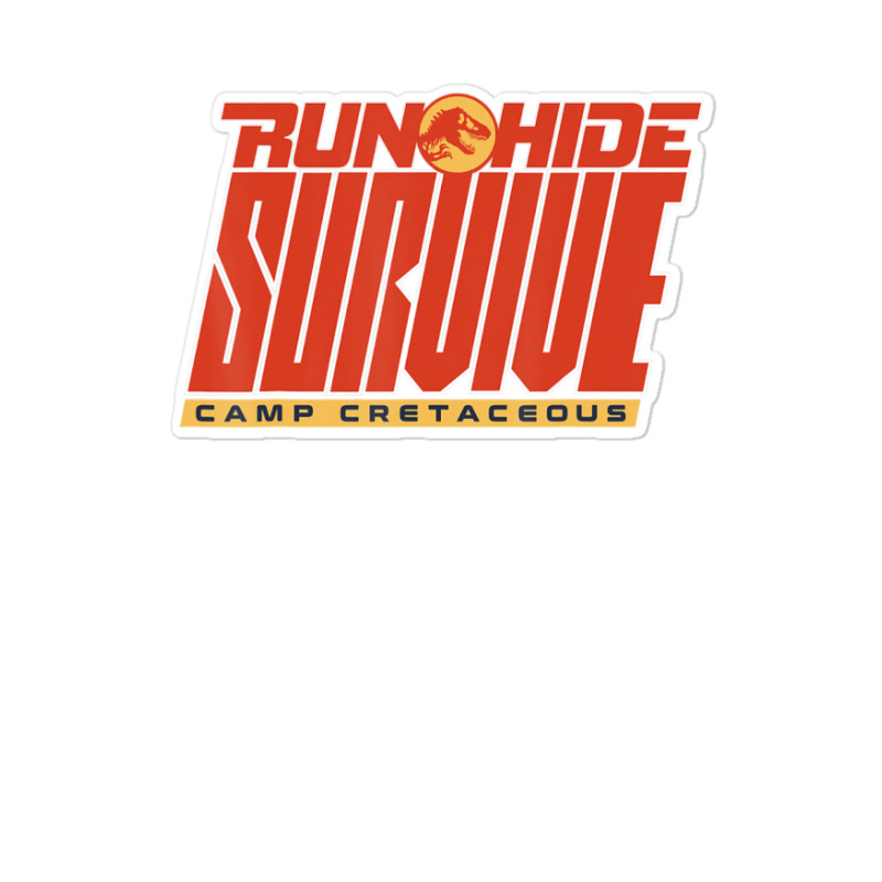 Camp Cretaceous Run Hide Survive Sticker | Artistshot