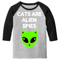 Cats Are Alien Spies And Kids Youth 3/4 Sleeve | Artistshot