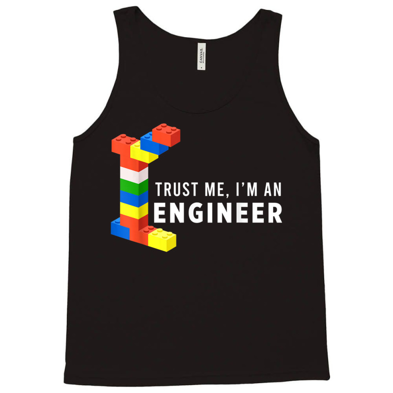 Funny Building Blocks Master Builder Engineer Construction Tank Top | Artistshot