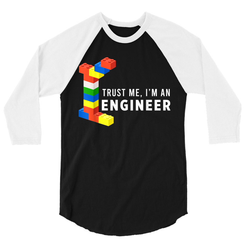 Funny Building Blocks Master Builder Engineer Construction 3/4 Sleeve Shirt | Artistshot