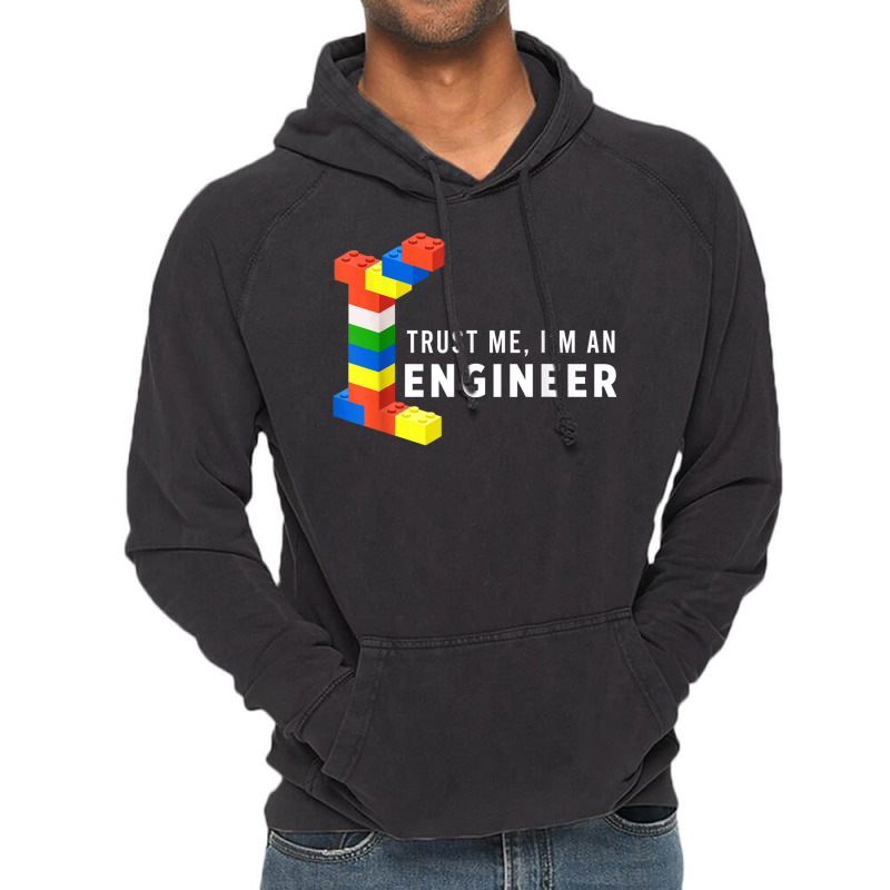 Funny Building Blocks Master Builder Engineer Construction Vintage Hoodie | Artistshot