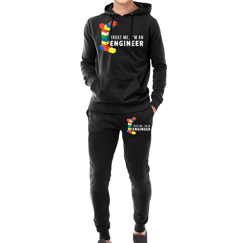 Funny Building Blocks Master Builder Engineer Construction Hoodie & Jogger Set | Artistshot