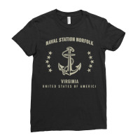 Naval Station Norfolk T Shirt Ladies Fitted T-shirt | Artistshot