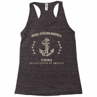 Naval Station Norfolk T Shirt Racerback Tank | Artistshot