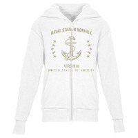 Naval Station Norfolk T Shirt Youth Zipper Hoodie | Artistshot