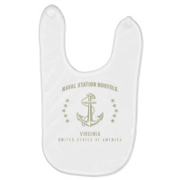 Naval Station Norfolk T Shirt Baby Bibs | Artistshot