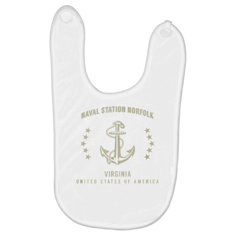 Naval Station Norfolk T Shirt Baby Bibs by cm-arts | Artistshot