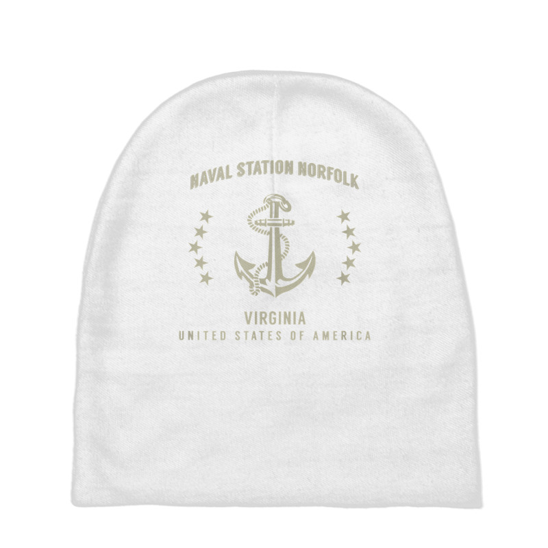 Naval Station Norfolk T Shirt Baby Beanies by cm-arts | Artistshot