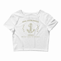 Naval Station Norfolk T Shirt Crop Top | Artistshot