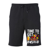 Time To Get Basted Drink Thanksgiving Turkey Day Drinker Fleece Short | Artistshot