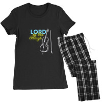 Lord Of Strings Accoustic Cello Lover Women's Pajamas Set | Artistshot