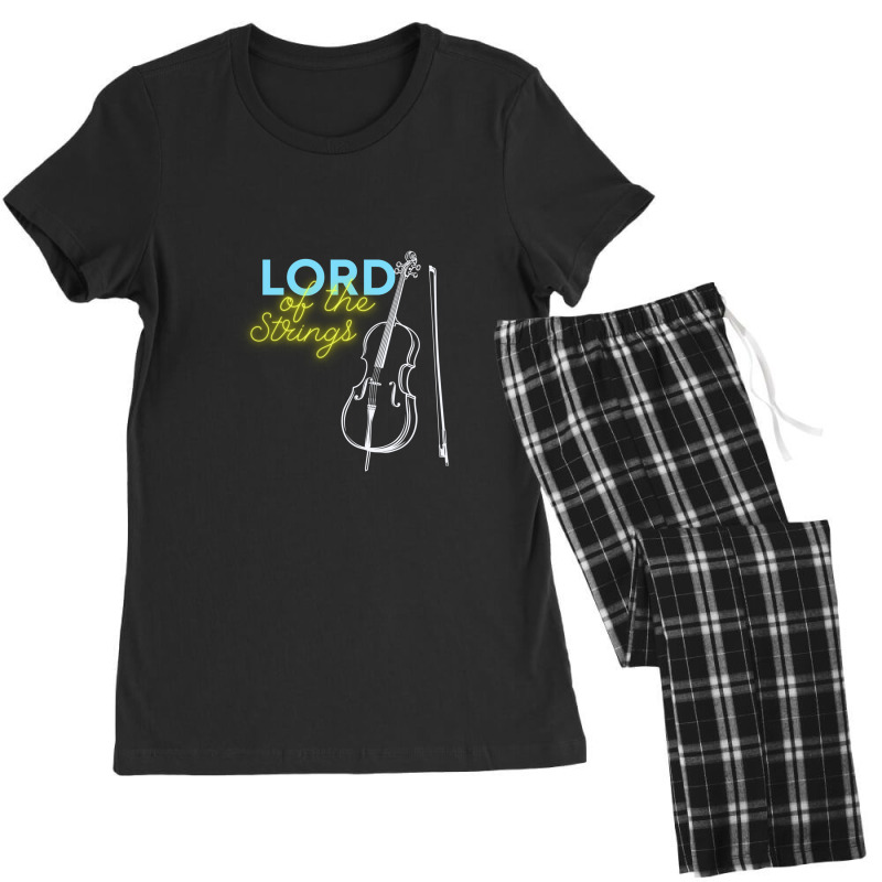 Lord Of Strings Accoustic Cello Lover Women's Pajamas Set by WilmaMorgan | Artistshot