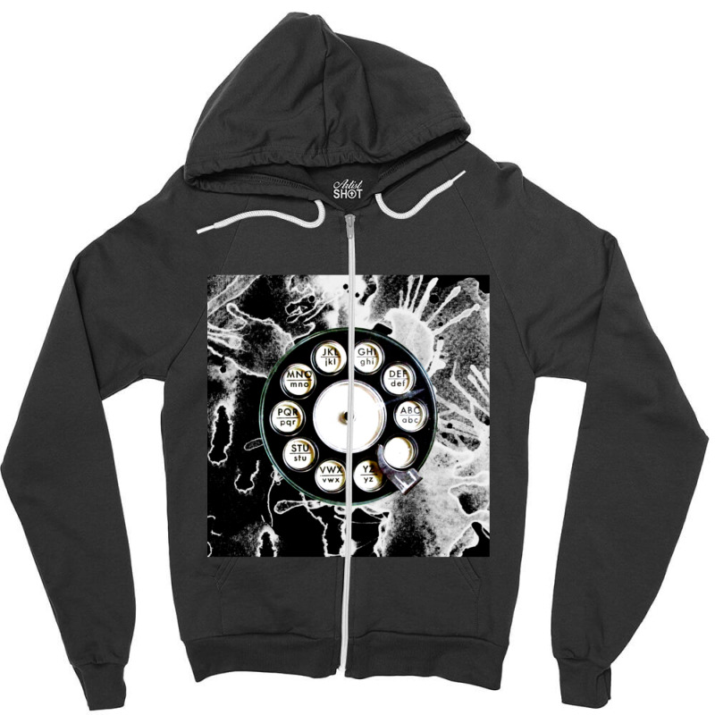 Bleach Grunge Retro Phone Zipper Hoodie | Artistshot