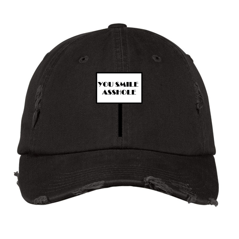 Halsey - Nightmare _quot_you Smile, Asshole._quot_ Vintage Cap by PAULMYERS | Artistshot